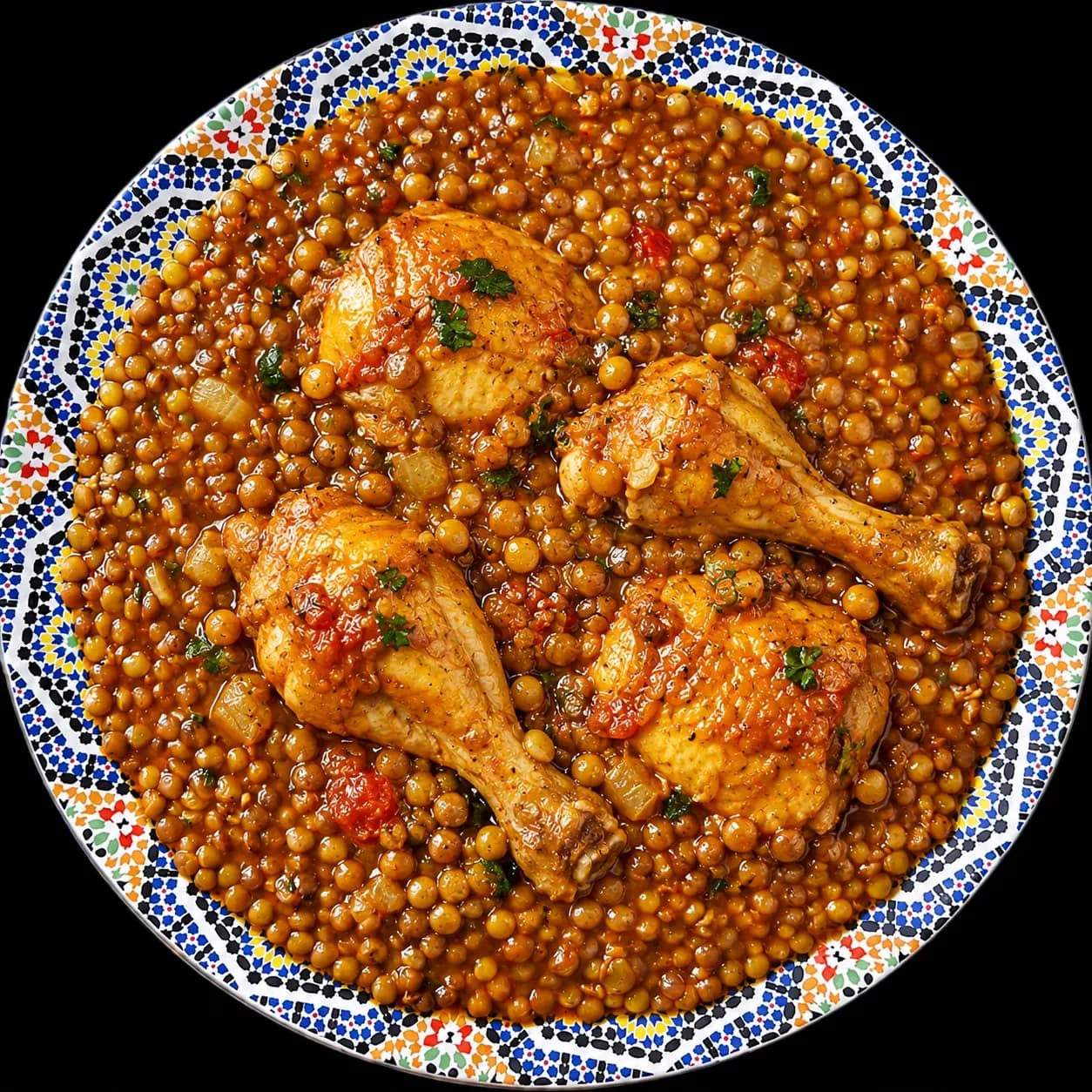 lentilles avec poulet 