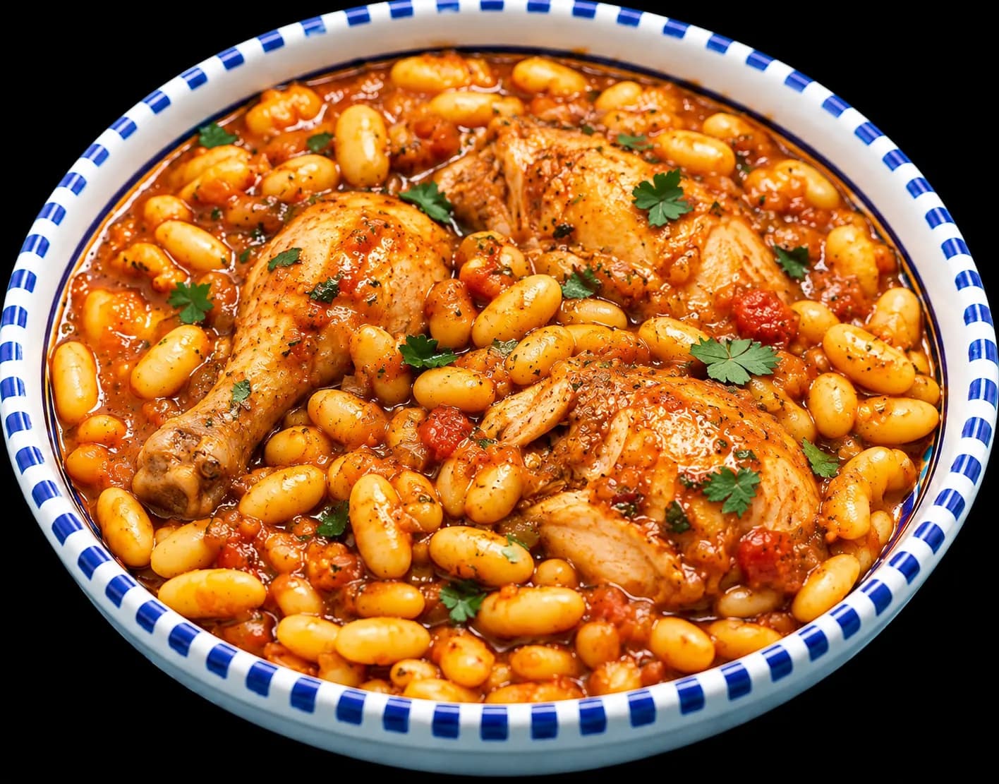 haricot blanc avec poulet 