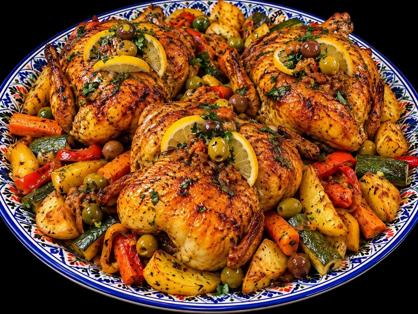 Poulet Rôti aux Légumes